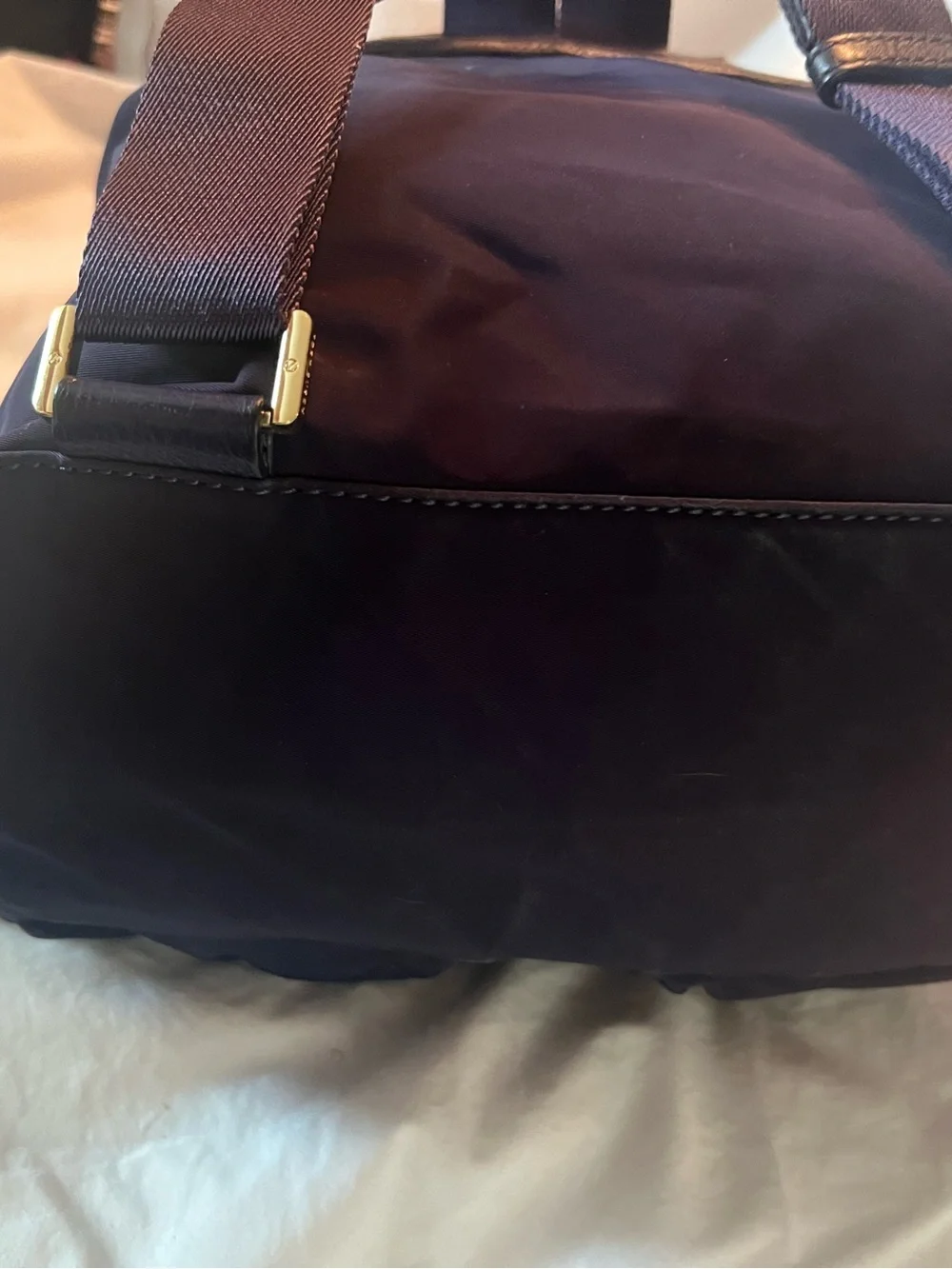 Tory Burch purple Logo Backpack